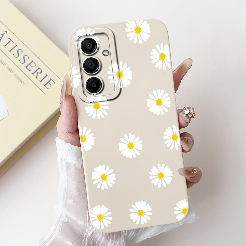 For Samsung Galaxy A16 5G SM-A1600 A166B Back Cover Coque 6.7" Funda Flower Butterfly Women Fashion Phone Case Liquid Silicone