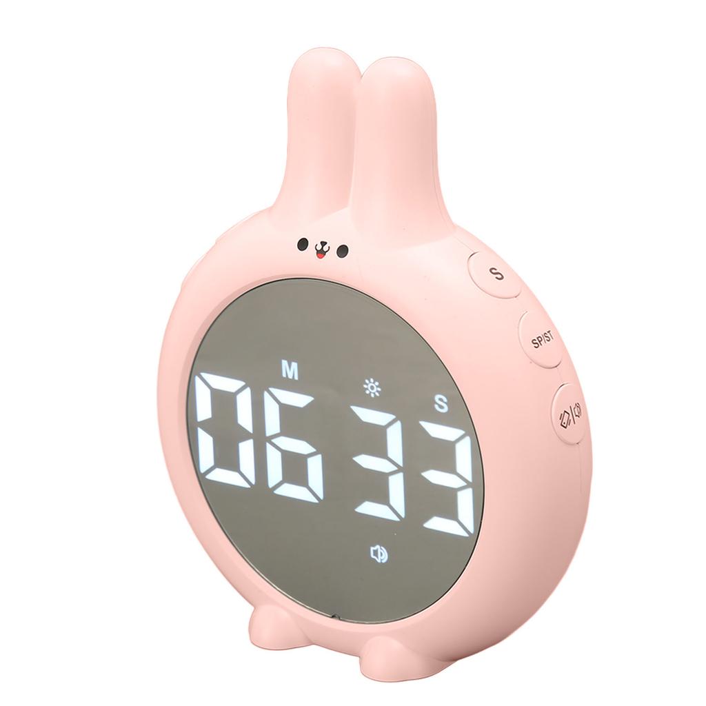 Cute Digital Timer Multifunctional High Accuracy Magnetic Kids Countdown Timer for Homework Cooking Sports