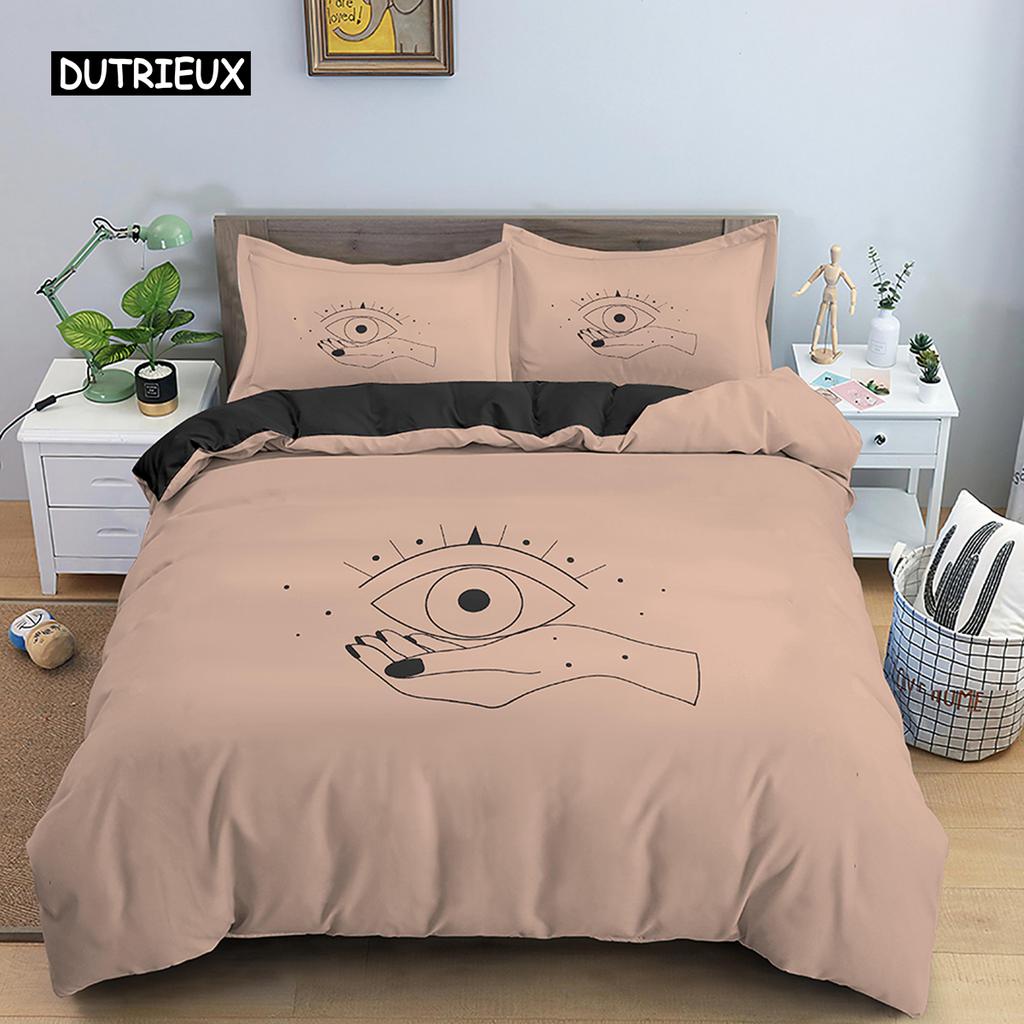 Sun and Moon Duvet Cover Set Exotic Mandala Divination Theme Queen King Size Quilt Cover 2/3Pcs Soft Polyester Comforter Cover