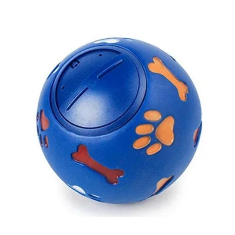 

Інтерактивна миска-годівниця для домашніх тварин, м яч-лакомство - Гумовий дозатор-жуйка, іграшка для кішок, м яч для дресирування собак, годівниця з витіканням їжі для кішок та собак Dia 7cm синій