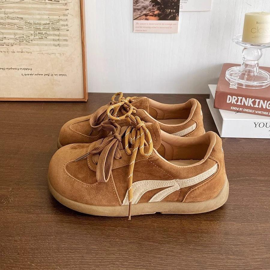 

Dexun shoes women s 2025 new super fire Korean tide fashion versatile soft sole comfortable retro not tired feet women s shoes casual shoes 35 верблюд