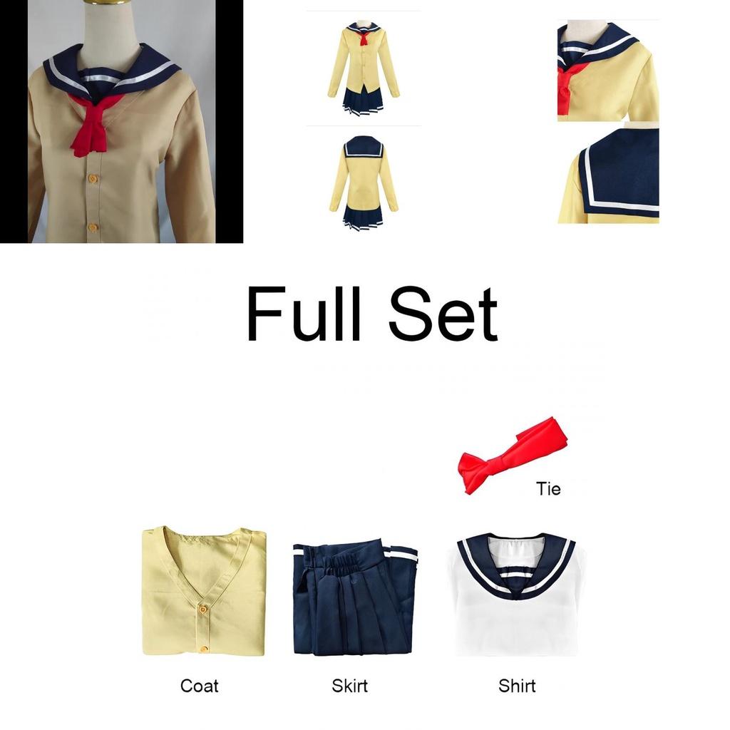 Inukai Cosplay Kostüm Kleid Uniform Set Halloween Party Jk Outfit