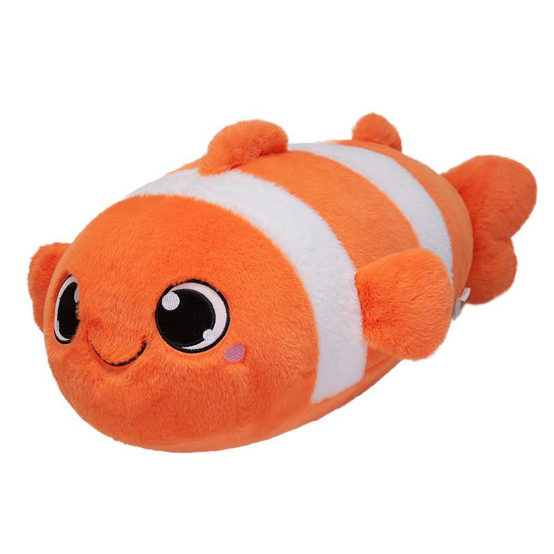 Plush Clownfish Pillow Soft Toy Bed Companion Gift For Kids And Teens 40cm