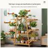Changbaosen Multi-Tier Bamboo Plant Stand with Wheels