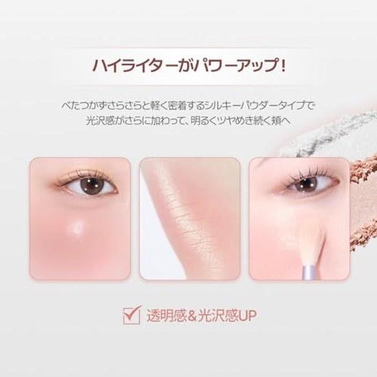 Limited Edition Set Brush VDL Cheek Stain Blusher Highlighter Duo 17 Mellow Scene Complexion Blush Poreless Radiance 3D Effect Lavender Korean