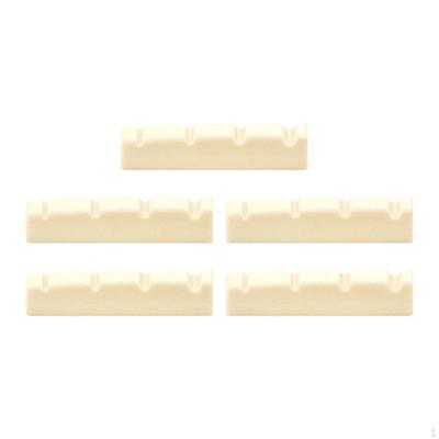 5 Pieces Bass Guitar Nut Replacement Parts String Instrument Accessories 4 Durable