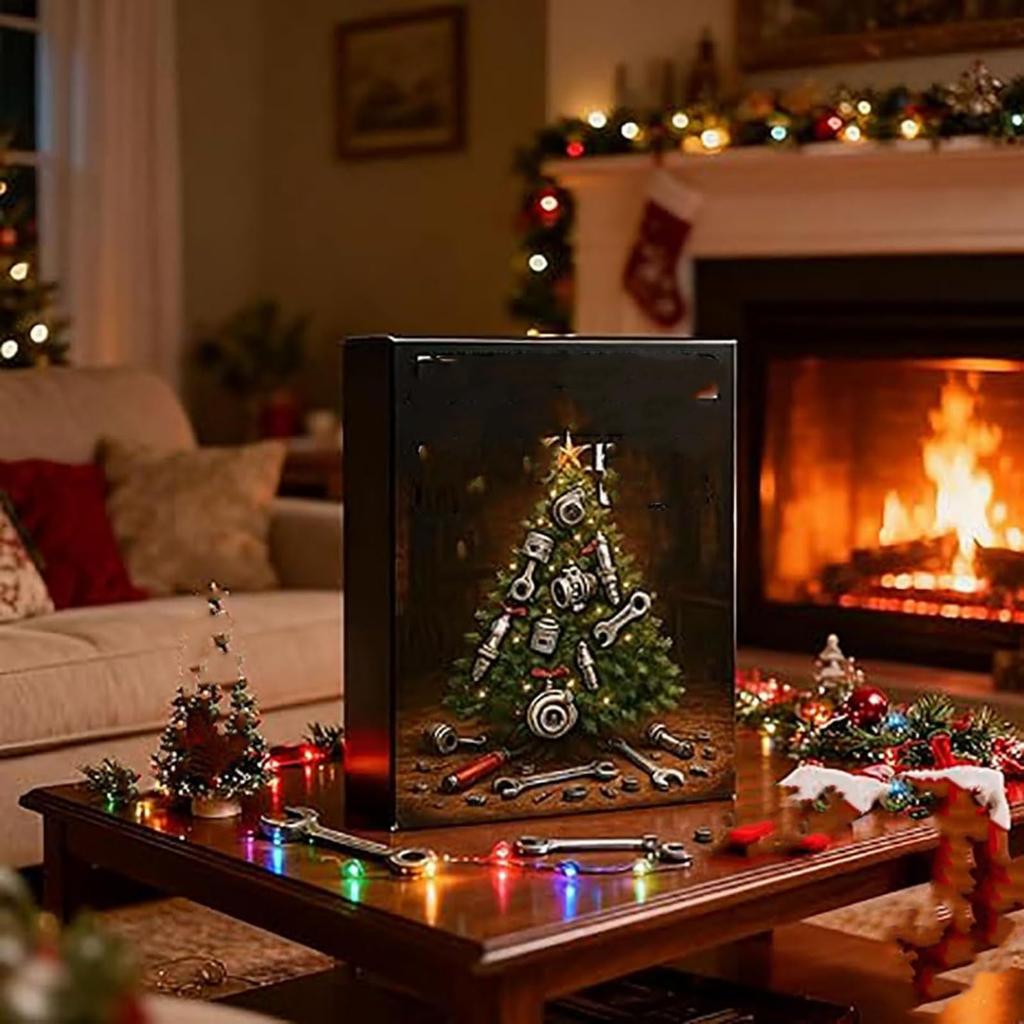 Advent Calendar: Christmas Garage For Car Fans, 24 Day Car Parts And Tools, And Holiday Gifts For Car Lovers