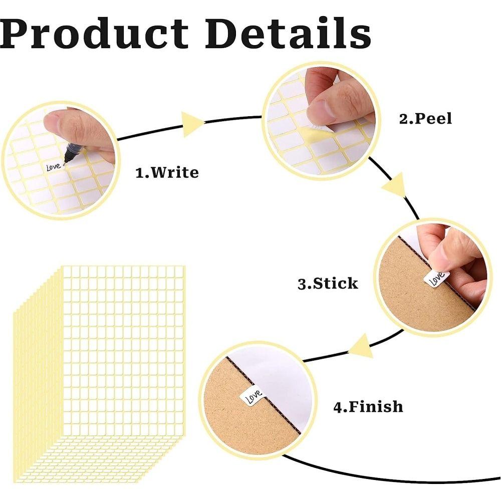 Removable Matte Labels Blank Price Tags Labels Stickers Small Labels  Kitchen