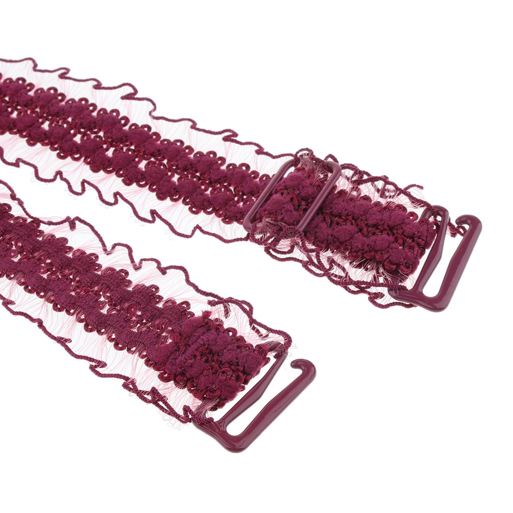 Women Floral Lace Bra Straps Adjustable Shoulder Straps Replacement uygun fiyatlı satın alın