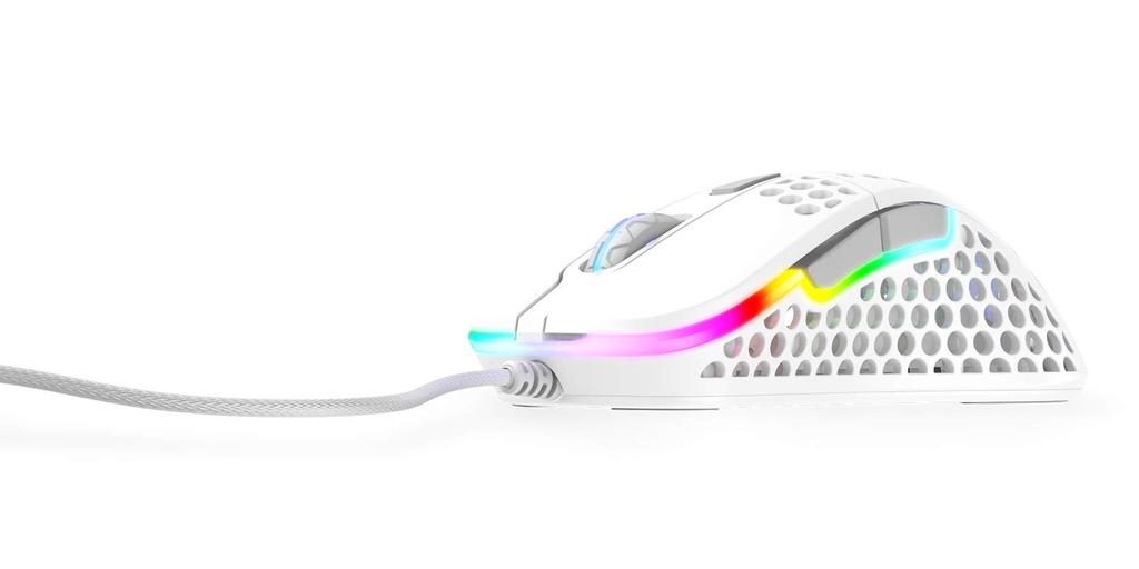 Xtrfy M4 RGB Ergonomic Gaming Mouse 701057 Right-Handed (White)