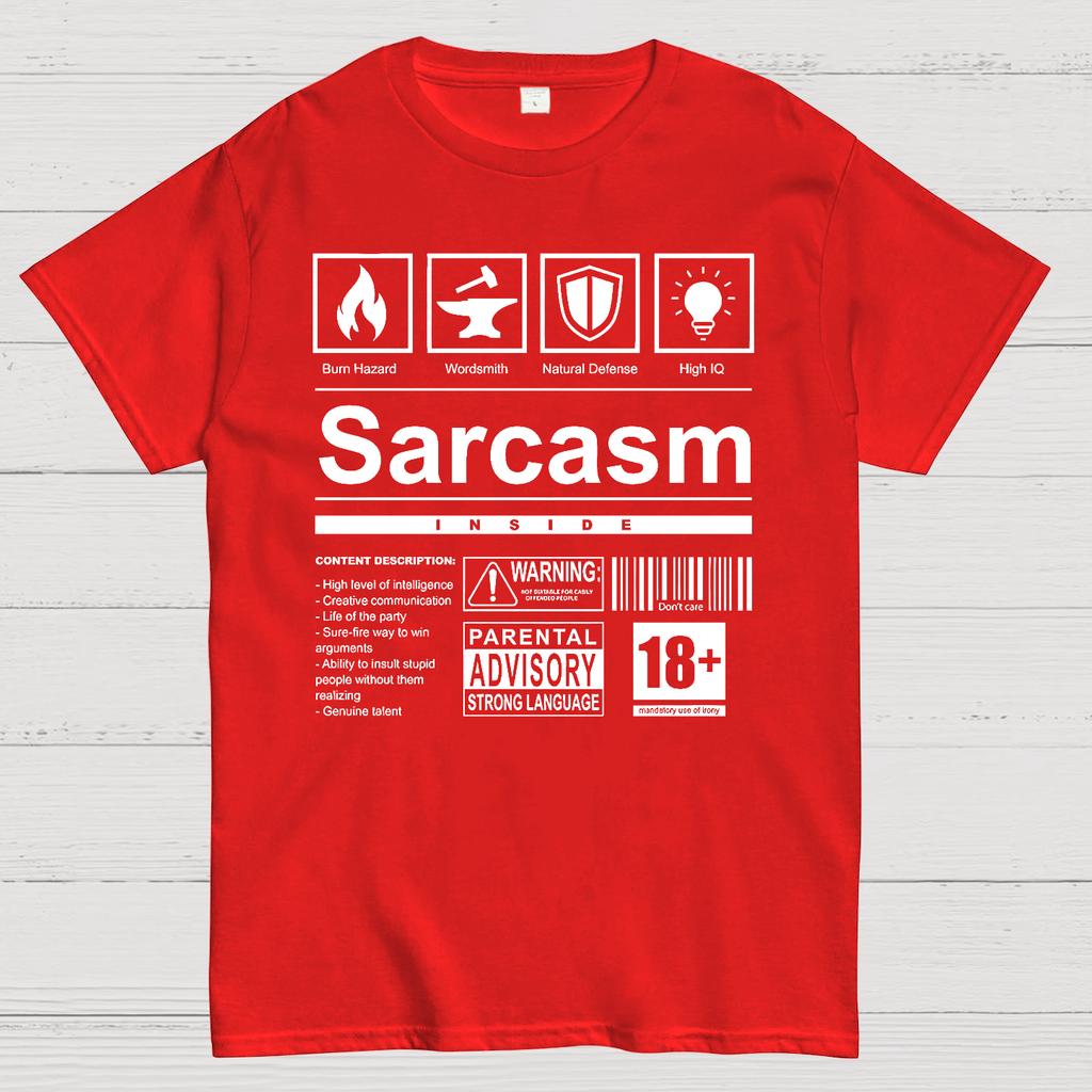 Sarcasm Label Cotton Summer Casual Cool Loose T-Shirt