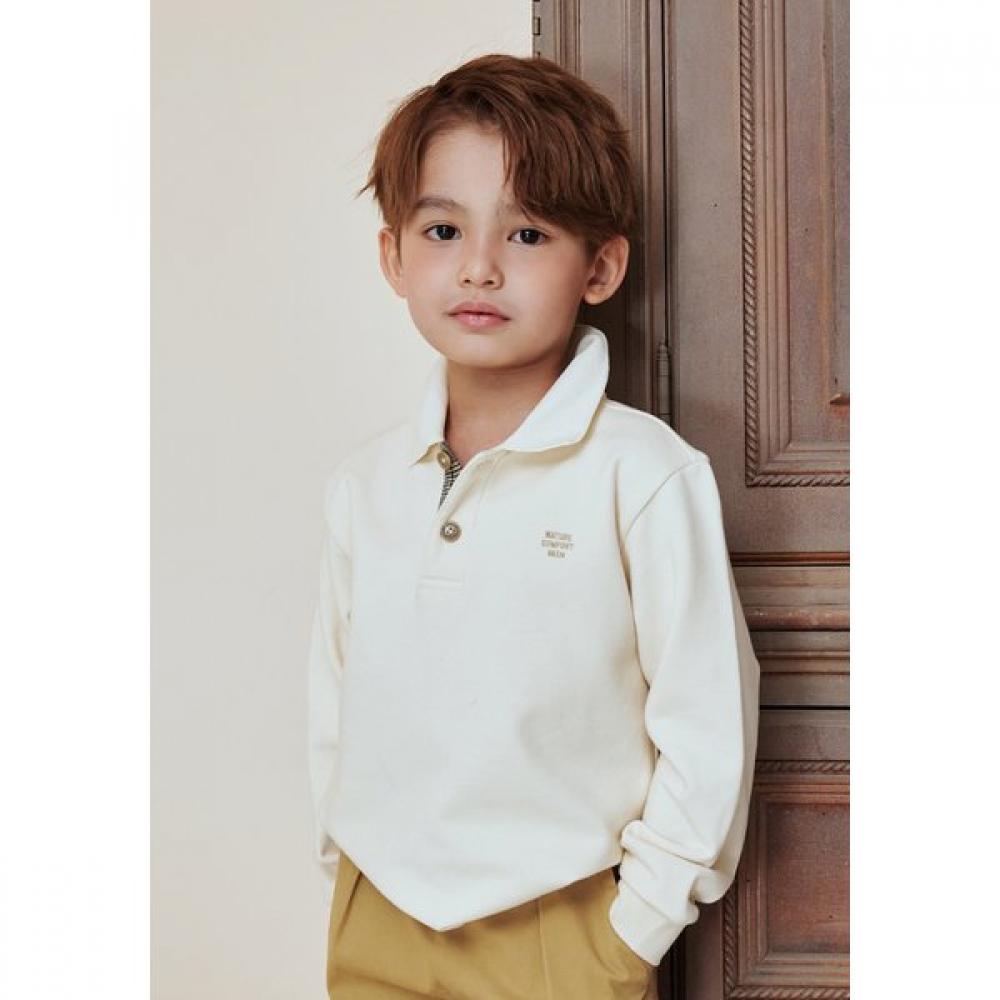 The Coffee Bean   Tea Leaf Ivory Yoko Collar T shirT ba11Ts01iv