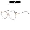 Women's Glasses Men's Fashion Large Frame Metal Glasses