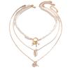European and American Bohemian Soft Pottery Necklace Stacked Retro Ocean Shell Coconut Scallop Collarbone Chain Female