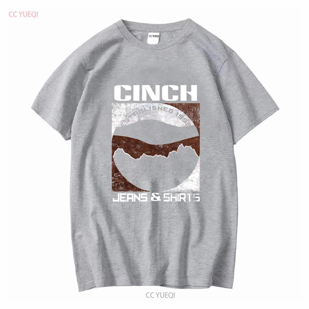 Cinch Jeans Mountains Cowboy Rancher Farmer T Shirt Mens Medium long or short sleeves vintage Washed Versatile graphic