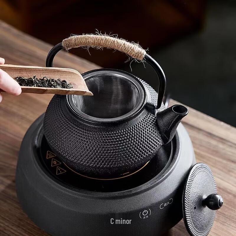 Thickened Cast Iron Teapot with Stainless Steel Infuser