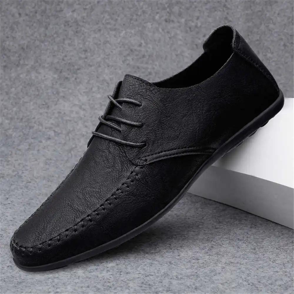 Fashion Number 44 Without Heels Men's Flats Men's Shoes Size 46 Men's Sneakers Black And White Sports Tenis Sapateni 4yrs To 12yrs
