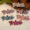 Korean Style Rhinestone Crystal Hair Clip - Adult Large Spring Clip for Ponytails