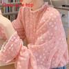 French Style Floral Blouse With Modale Fabric And Ruffle Sleeves For Casual Wear