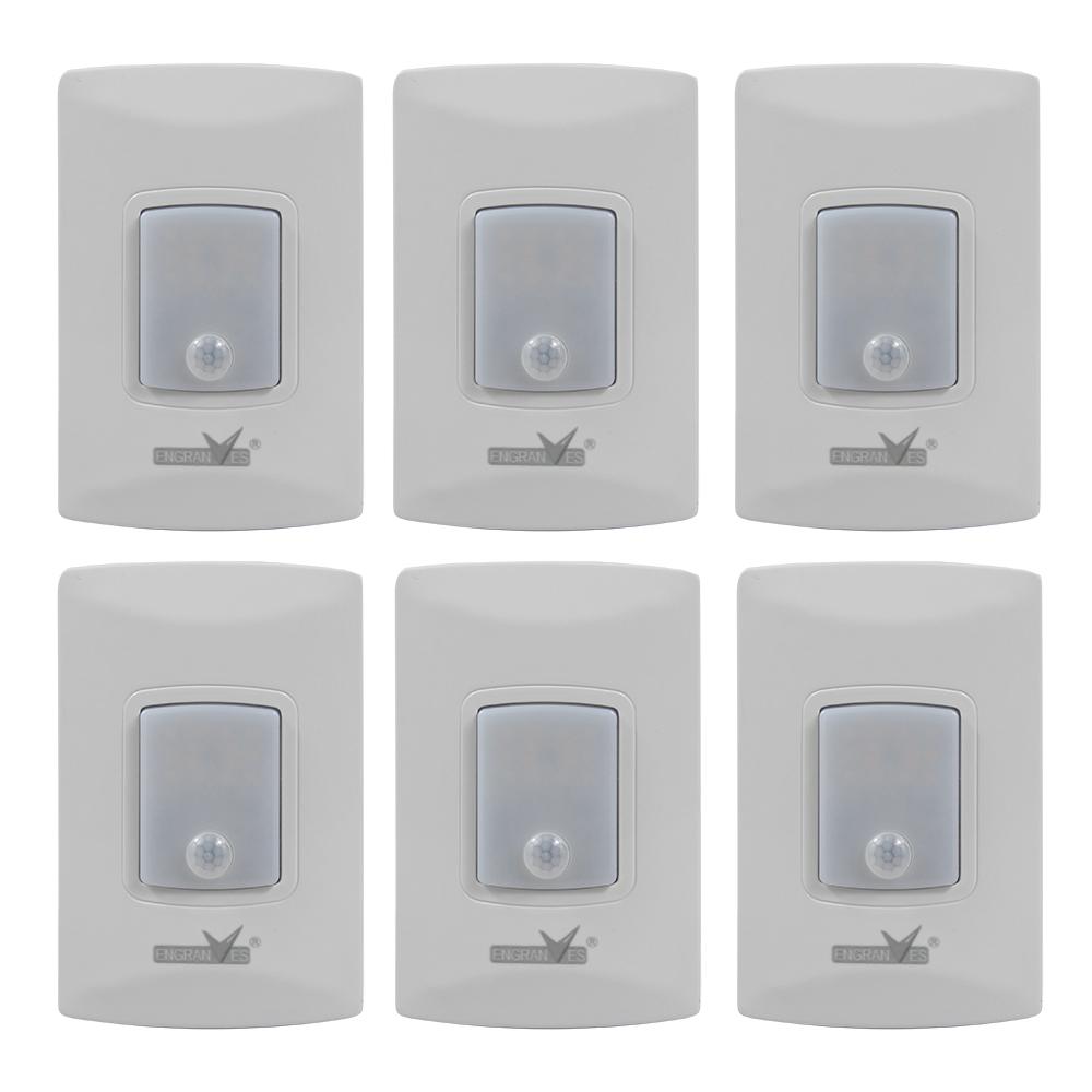 Motion Sensor Emergency Light Embedded Wall Lamp Indoor Inductive Corridor Stair Lighting for Power Failure Automatic Lighting