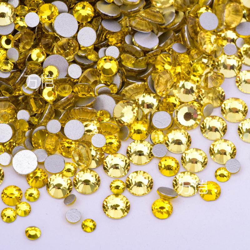 Ss3-Ss16 Mixed Size Flat Bottom Drill, Mobile Phone Case Diy Sticker Diamond Crystal Glass, Creative Nail Art Jewelry Accessories