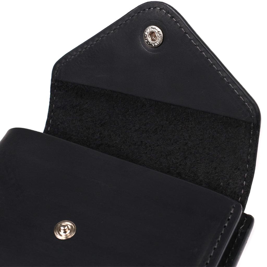 Stylish Wallet with a Coin Holder Inside Made of Genuine Leather GRANDE PELLE Wallet 16802 Black