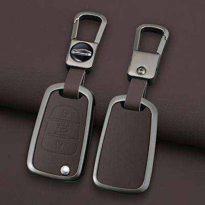 Zinc Alloy Leather Car Key Case For Hyundai I20 I30 Ix20 Ix25 Ix35 Elantra Kia Sportage Rio 3 Soul Optima Ceed Pro K5 K2 Pride