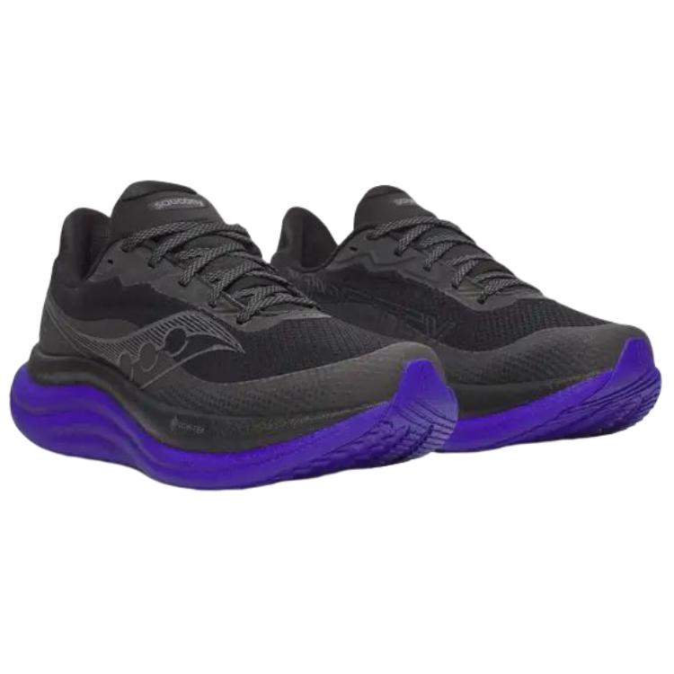 SAUCONY Triumph 23 Versatile Comfortable Cushioning Breathable Low-Top Running Shoes Men Sneaker Black Purple S21025-01