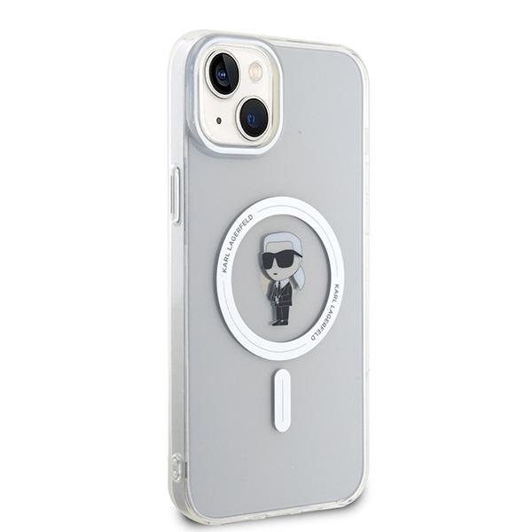 Karl Lagerfeld KLHMP15MHFCKNOT iPhone 15 Plus / 14 Plus 6.7" Transparent Hardcase IML Ikonik MagSafe