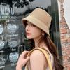 Export Quality Japanese Lazy Wind Foldable Fisherman Hat Children Summer Straw Hat Seaside Vacation Beach Hat Basin Hat