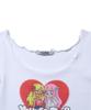 YOUHEE Youhee Friends Off-Shoulder T-Shirts_White