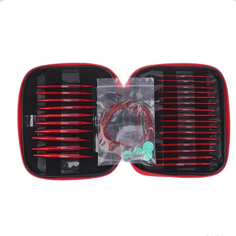 

Detachable Circular Interchangeable Knitting Needles Crochet Kit Multifunctional Crochet Hooks Set For DIY Handmade Crafts 1set