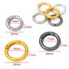 5Pcs Alloy Spring Openable Keyring Round Spring Snap Hooks Carabiner Keychain Snap Ring Carabiner Diy Keychain Making Supplies
