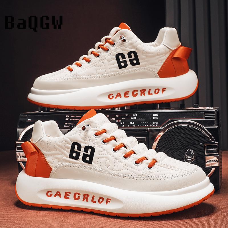 Contrast Color Designer Men Sneakers Shoes Tennis Sports Leather Autum Non-slip Walking Shoes Vulcanized Casual Shoe for Male