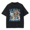 Italian Brainrot Bombardiro Crocodilo Vintage Washed Tshirts Crocodile Plane Bomber Funny Meme Tshirt Man Fashion Streetwear