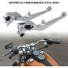 Set of 2 Brake Clutch Lever Fit for Harley-Davidson Electra Glide Ultra Classic FLHTCU 1996-2014 (Silver)