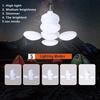 LED Folding Football Bulbs,Solar Camping Light with LED Lantern Hanging Hook,Portable Tent Lamp Rechargeable EU plug