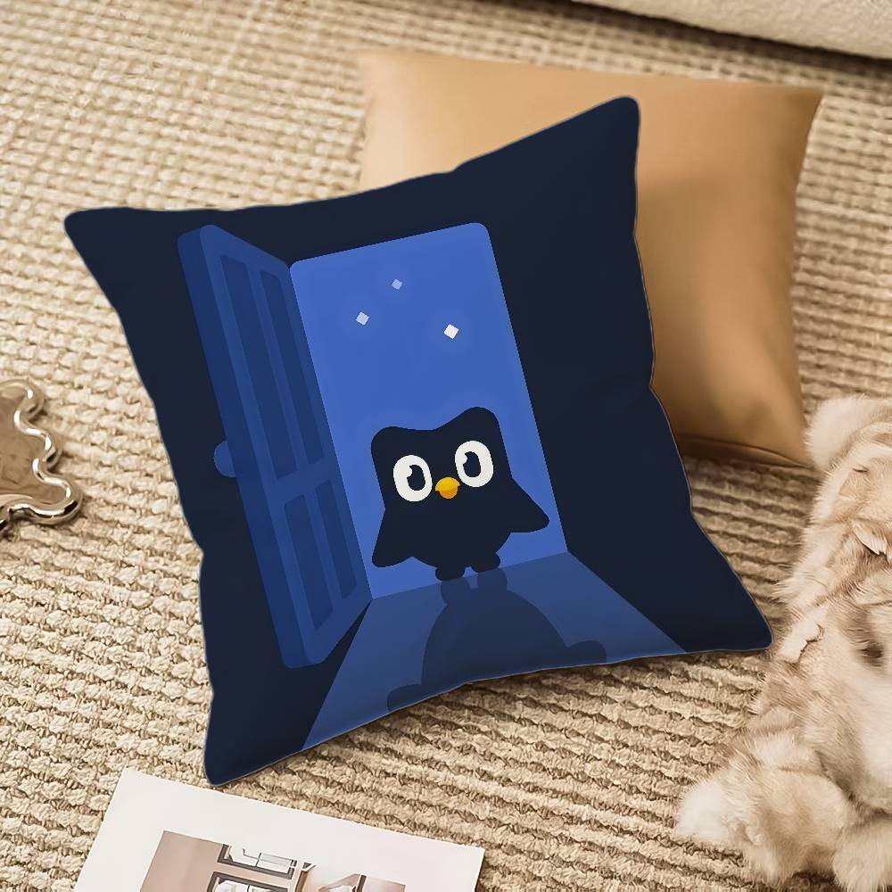 

Милая мультяшная наволочка D-Duolingos, шелковистая, элегантная, удобная, для дивана-кровати, с невидимой молнией, пляжная наволочка 12x12Inch