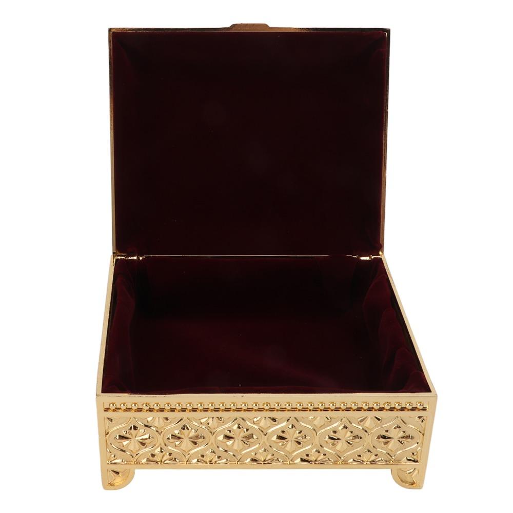 Vintage Rose Trinket Box Zinc Alloy Decorative Box Jewelry Boxes Metal Jewelry Box Holiday Present