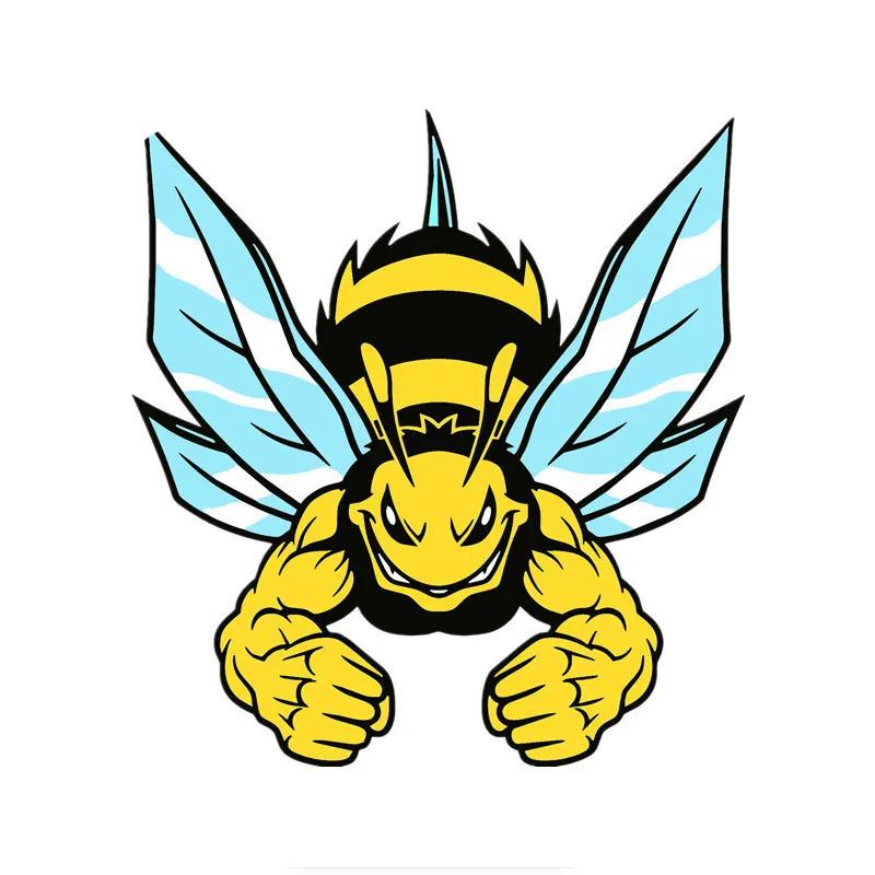 3D Hornet Car Sticker Set - Glossy Vinyl Auto Decals with Air Release Tech, No Residue Removal for Bumper/Window/Tailgate