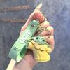 Disney Cartoon Cute Baby Yoda Keychain Mandalorian Character Model Yoda Master Keychain PVC Gift