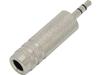 Jack Adapter 3.5 Plug 6.3 Socket Stereo Metal