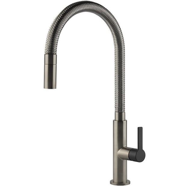 Смеситель Gessi Mesh Finox/черный Mat 60003.599