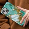 Flower Marble Soft Cover Capa Phone Case for Apple iPhone 17 14 16e 12 16 XS XR 13 15 Air 11 Pro Max Plus