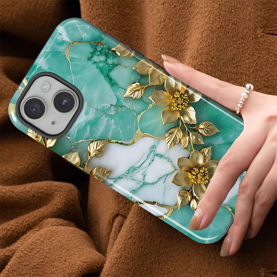 Flower Marble Soft Cover Capa Phone Case for Apple iPhone 17 14 16e 12 16 XS XR 13 15 Air 11 Pro Max Plus