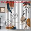 Boho Style Watercolor Polyester Shower Curtain Waterproof Fabric For Bathroom Decor And Privacy Divider