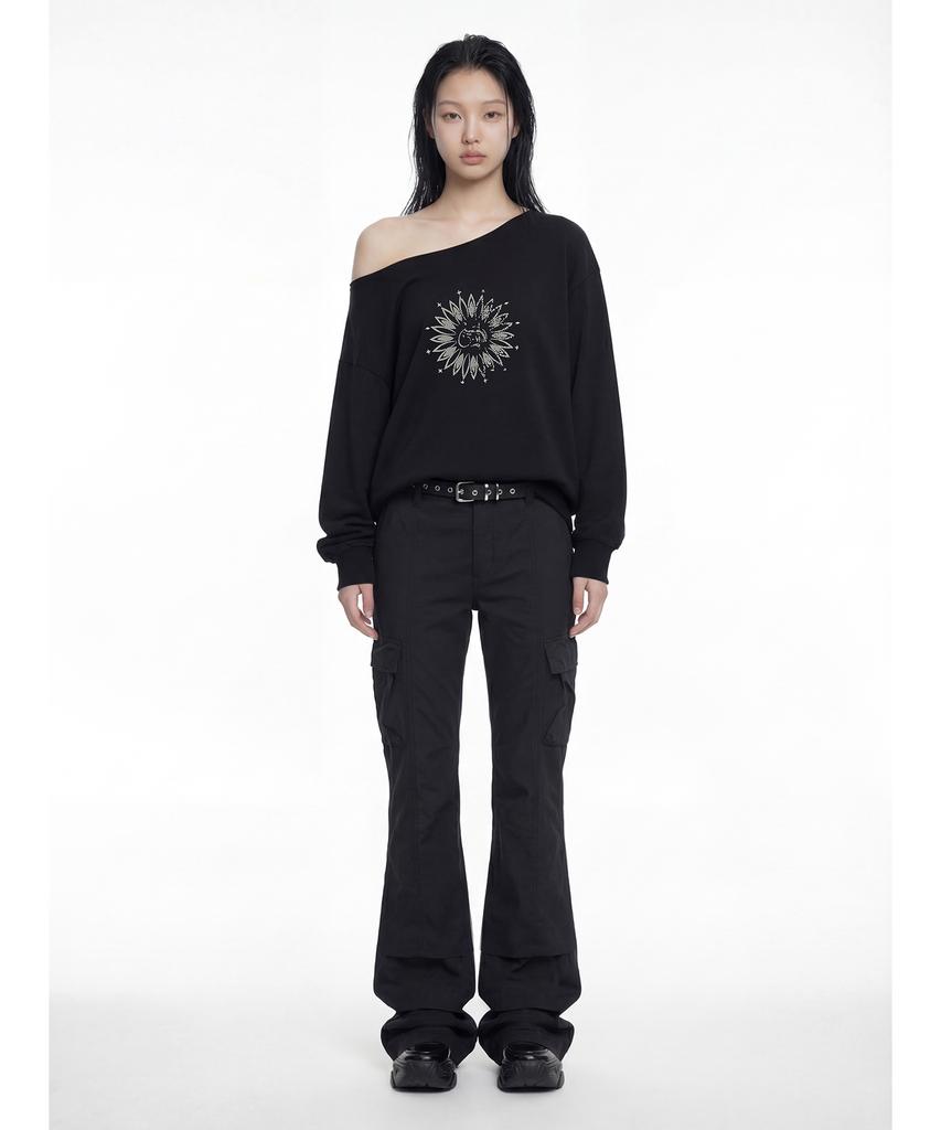 Depeugameoncheu Flare Cargo Pants [2Color]