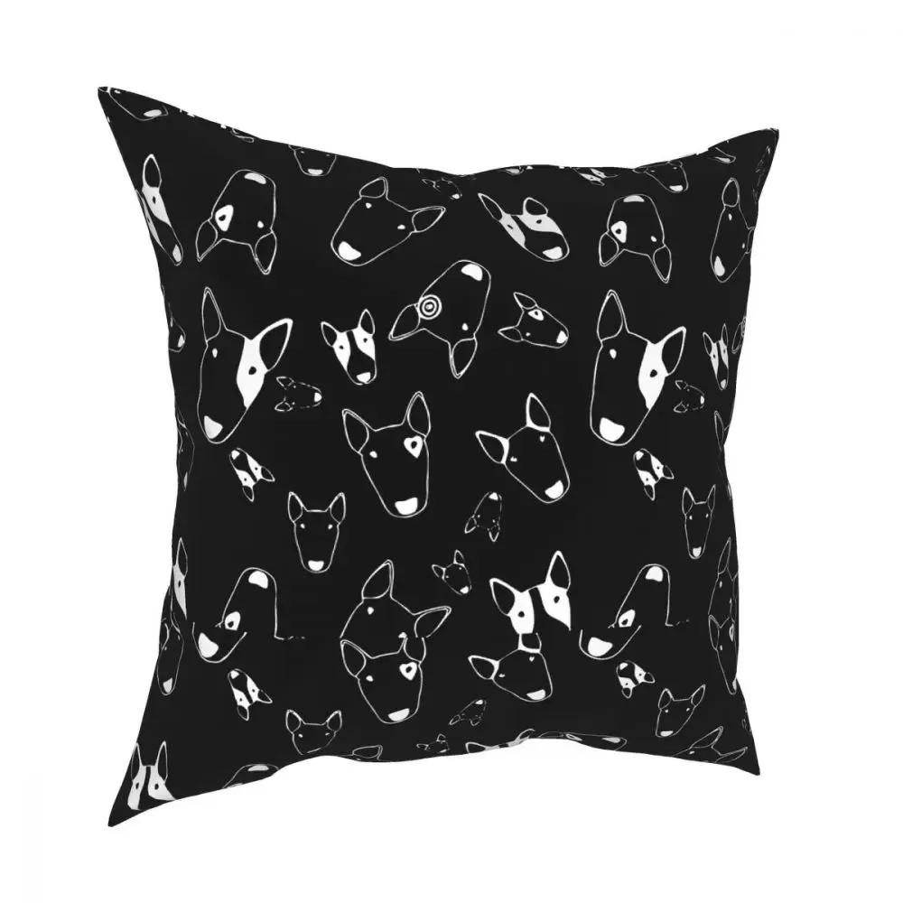 Ghost Bullies Square Pillow Case Throw Pillow Bull Terrier Dog Creative Cushion Covers