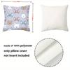 1 Pieces Cute Animal Bow Pattern Decorative Cushion Pillow Polyester Pillowcase, Sofa Decorative Cushion Cov Headboard Pillow