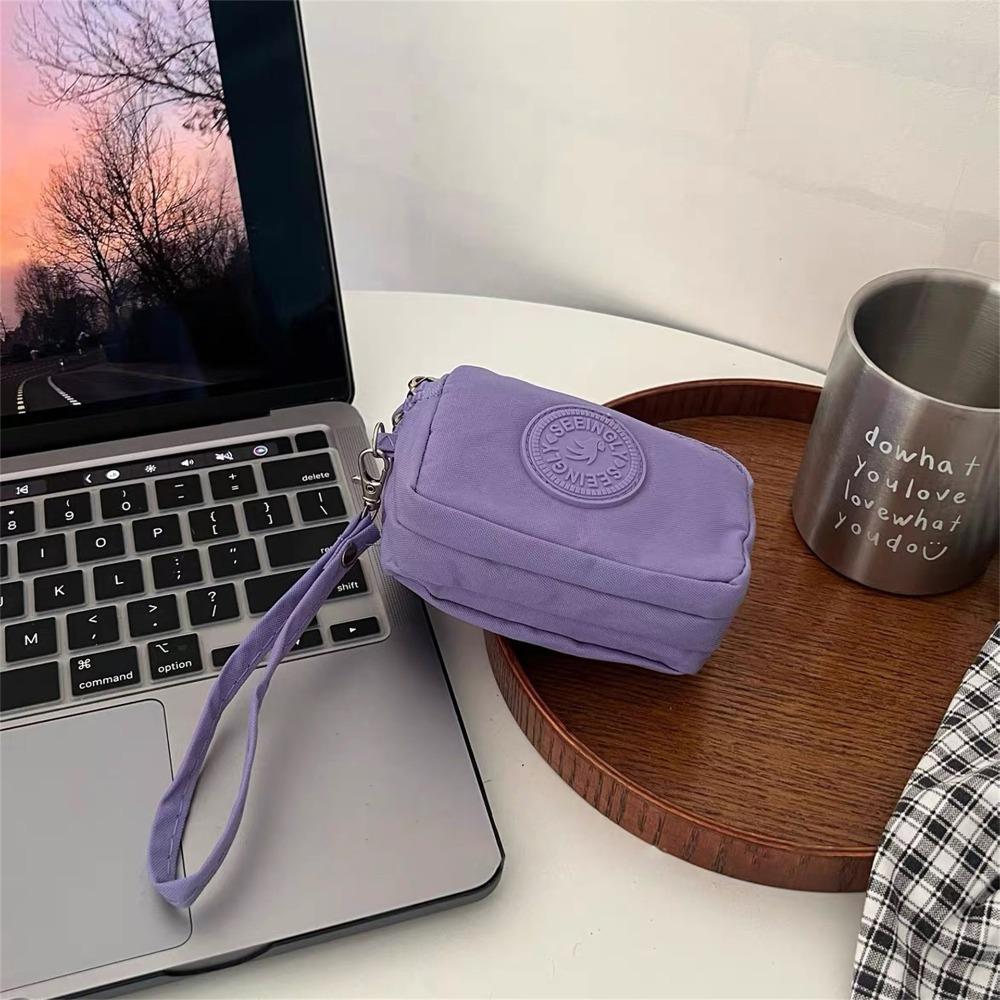 Large Capacity Men Cloth Wallet With Lanyard Nylon Phone Bag Korean Style Simple Money Bag Unisex